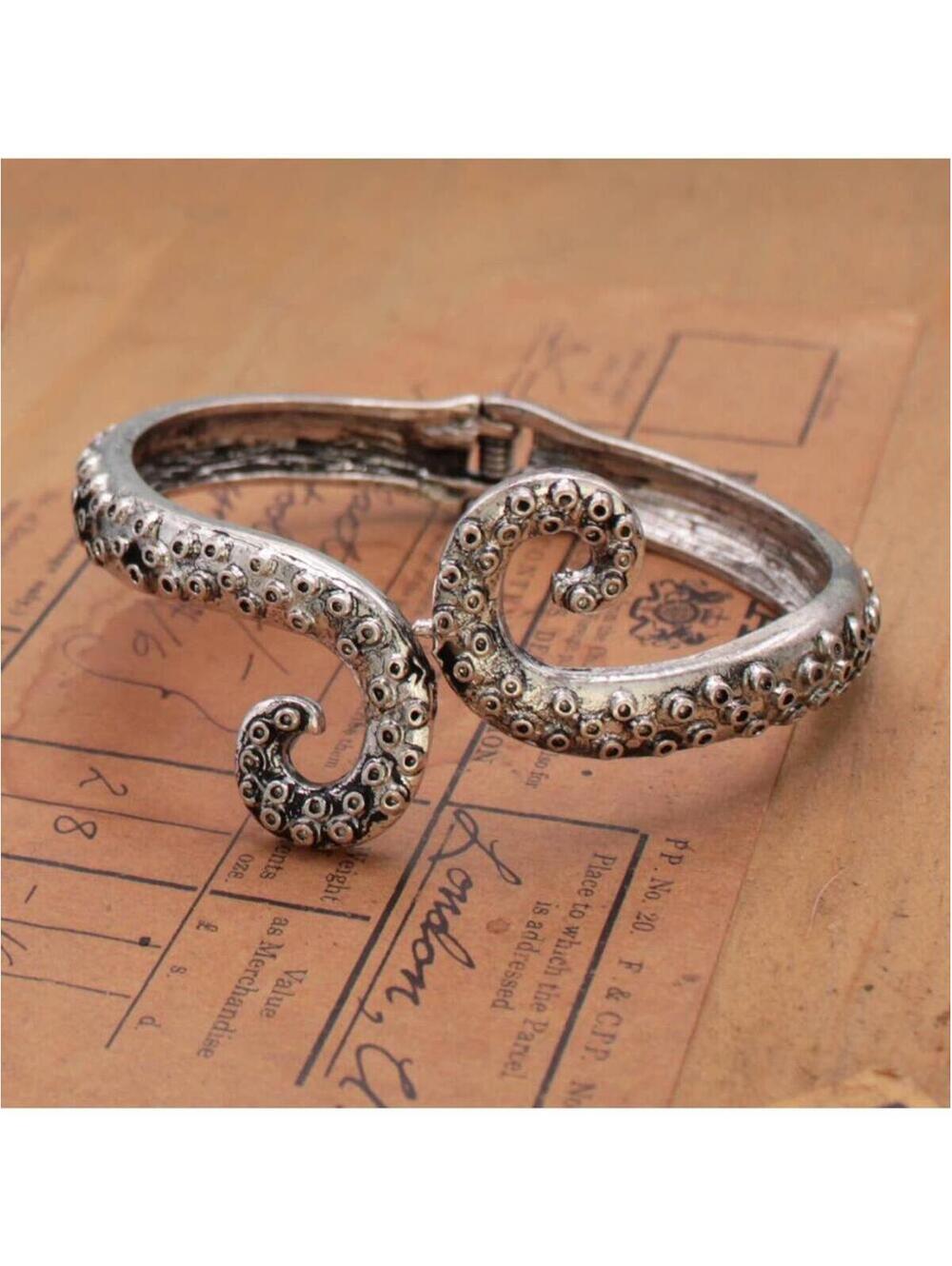 ZAD - From the Deep Octopus Tentacle Cuff Bracelet
